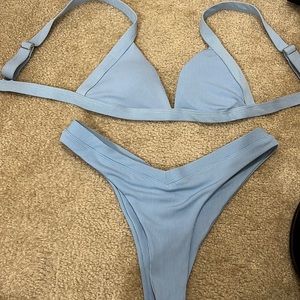 SHIENS WOMENS BLUE BIKINI SIZE MEDIUM